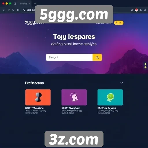 Explorando a interface do usuário do 5ggg.com