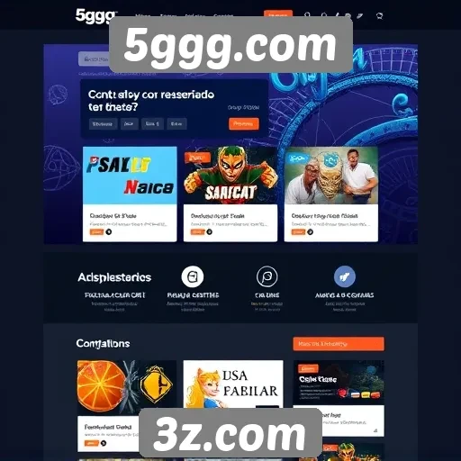 Interface do 5ggg.com melhora experiência do usuário
