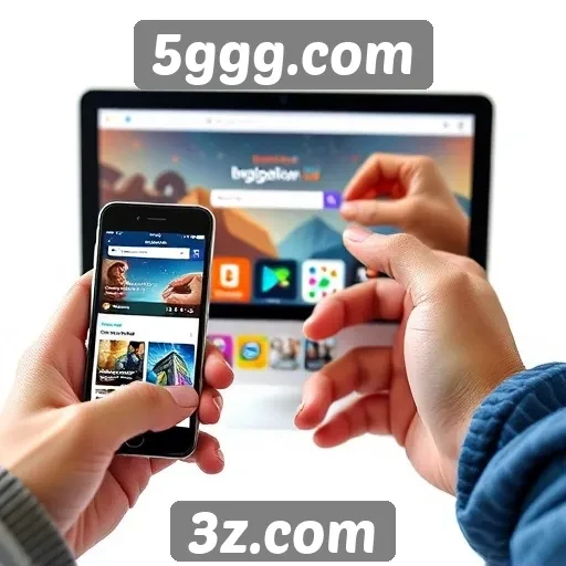 Experiência móvel do 5ggg.com em dispositivos variados